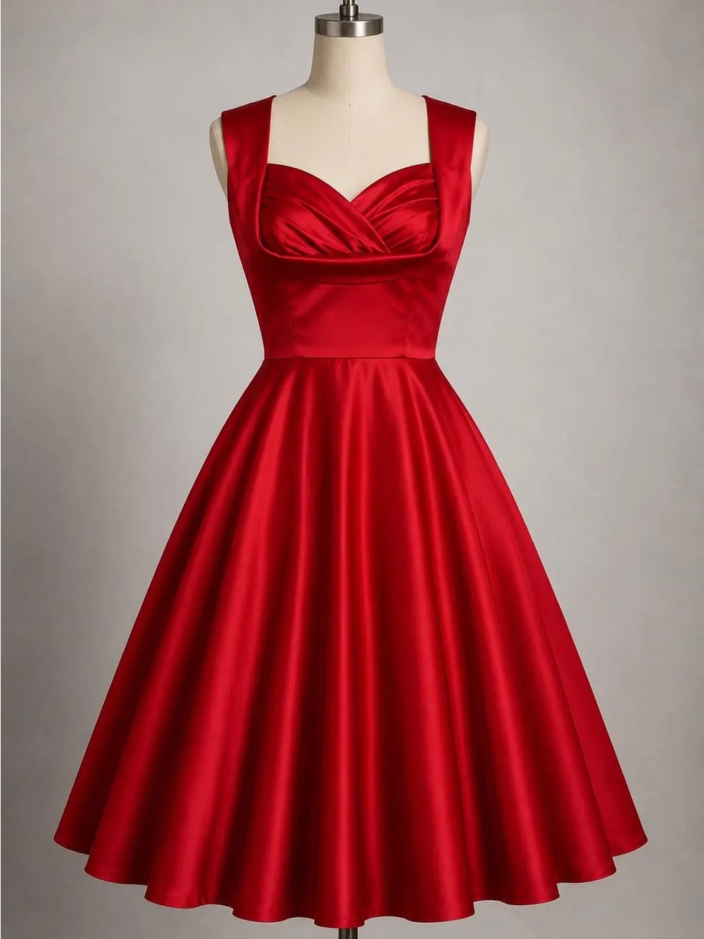 Trashy Diva Red honey dress Marilyn swing Sweetheart Bodice pinup retro